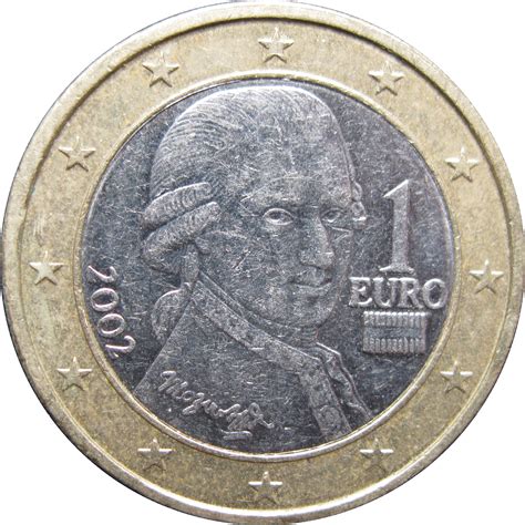 1 euro (1ère carte) - Autriche – Numista