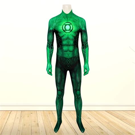 green lantern costume cosplay suit hal jordan halloween outfit etsy