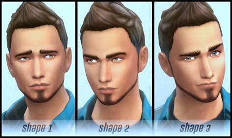 My Sims 4 Blog Masculine Eyebrows 3 Shapes By Shady