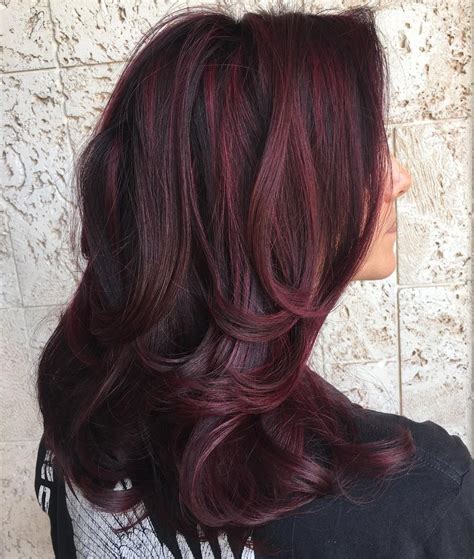 Place foil underneath the hair to stop the colour from bleeding onto surrounding hair. 50 Shades of Burgundy Hair: Dark Burgundy, Maroon, Burgundy with Red, Purple and Brown Highlights
