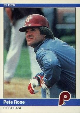 I don't plan on adding any more and will probably. 1984 Fleer Pete Rose #46 Baseball Card Value Price Guide