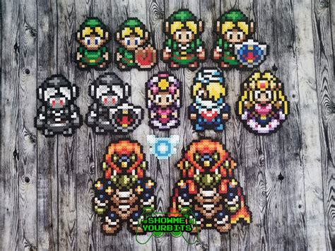 The Legend Of Zelda Ocarina Of Time Perler Sprites Perler Bead Art