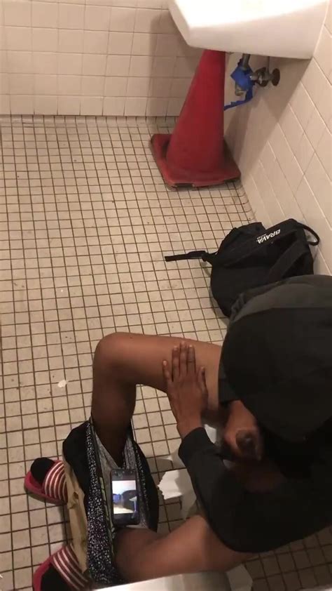 Caught BBC Nutting In Mall Bathroom ThisVid