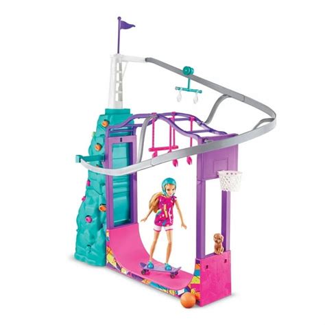 barbie team stacie extreme adventure sports playset and gymnastics accessory set for girls new