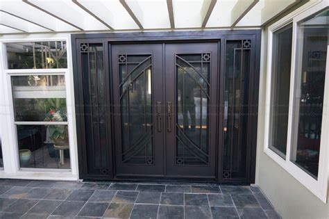 Vortex Modern Steel Square Double Entry Doors And Sidelights