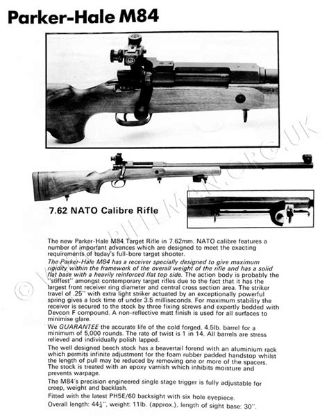 L81a1 L81a2 Cadet Target Rifles And Parker Hale Antecedents And