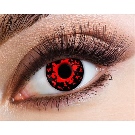 Cat eye colored contacts and contact lenses. Eyecasions One Day Halloween Contact Lenses - Lava (1 Pair)