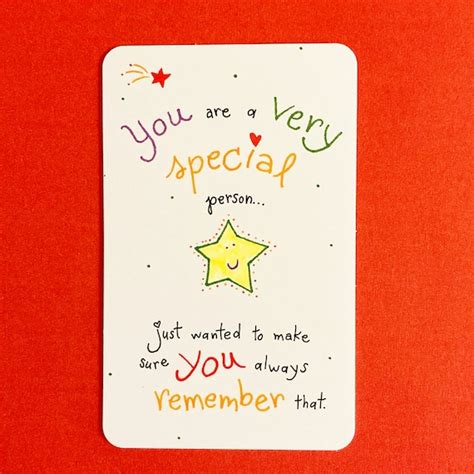 You Are A Very Special Person Carte De Portefeuille Carte De Etsy Canada