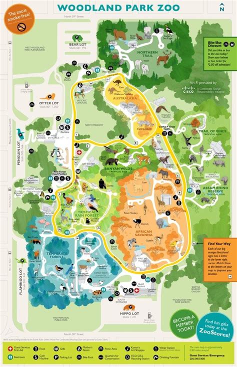 Woodland Park Zoo Map – Map Of The Usa With State Names