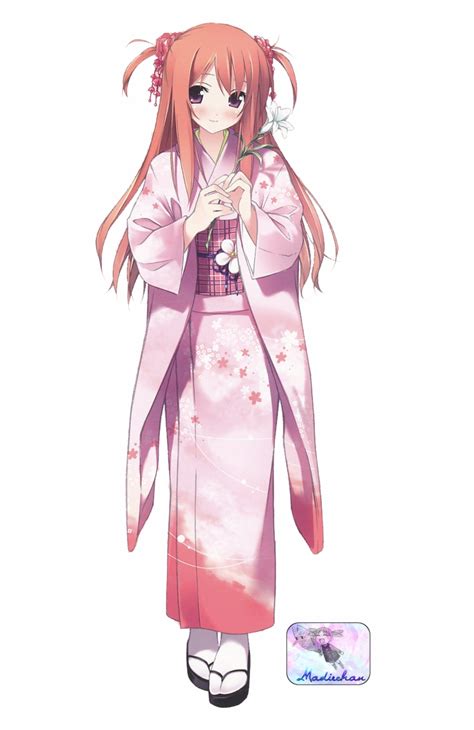 Kawaii Anime Girl In Kimono Anime Pretty Girl Full Body Transparent Png Download 2210206