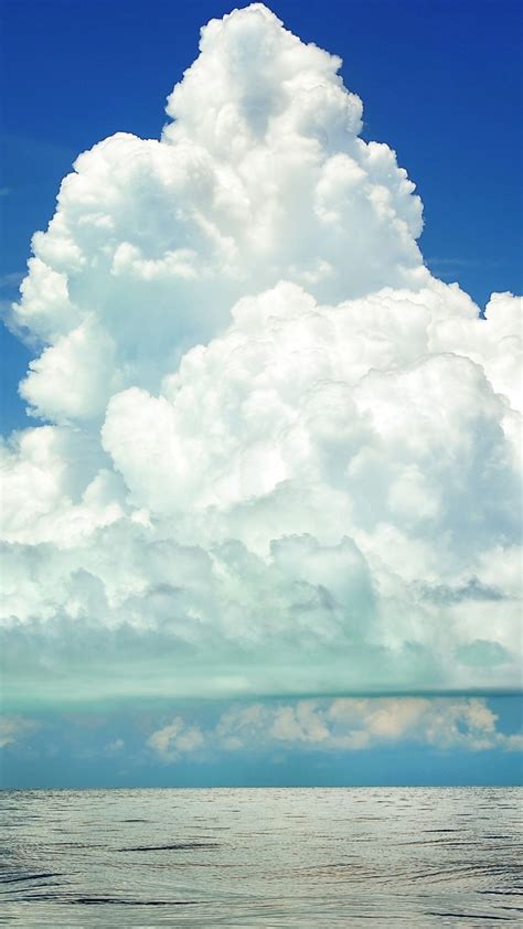 Wallpaper Cumulus Clouds 4k Hd Wallpaper Sky Sea