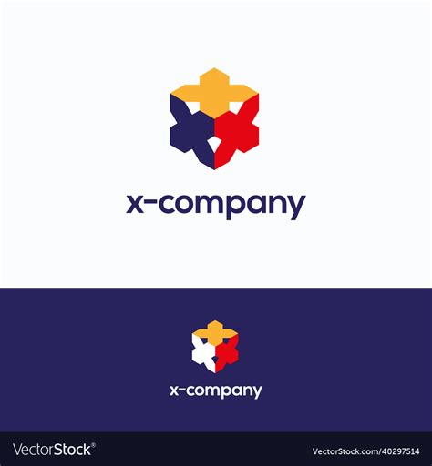 X Company Logo Royalty Free Vector Image Vectorstock