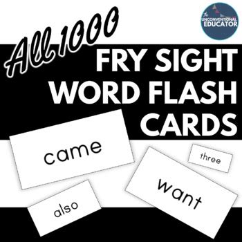 Laminated fry 1st 100 sight word flash cards. Fry Sight Word Flash Cards: All 1000- Printable on Avery Labels! (#8163- 2"x4")