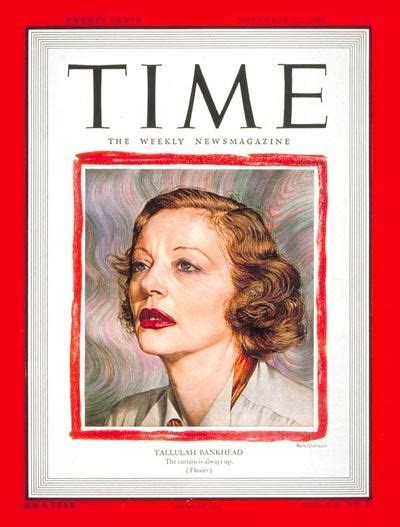 Time Magazine Cover Tallulah Bankhead Nov 22 1948 Actresses Theater Broadway News