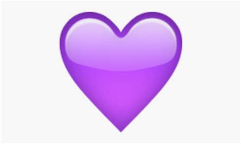 Purple Heart Emoji Png Transparent Png Kindpng