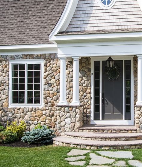 Exterior Stone Veneer New England Rounds Stonewood Products