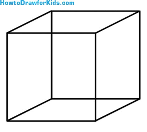 How To Draw A Cube For Kids Easy Drawing Tutorial