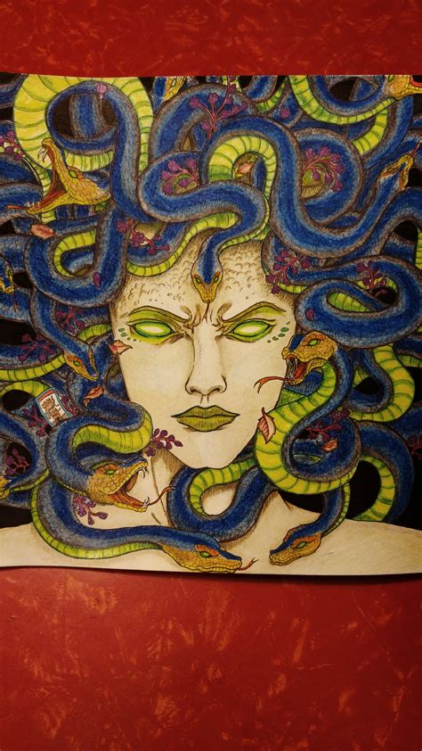 Mythomorphiamedusa Done In Derwent Color Soft Pencils Bymcm