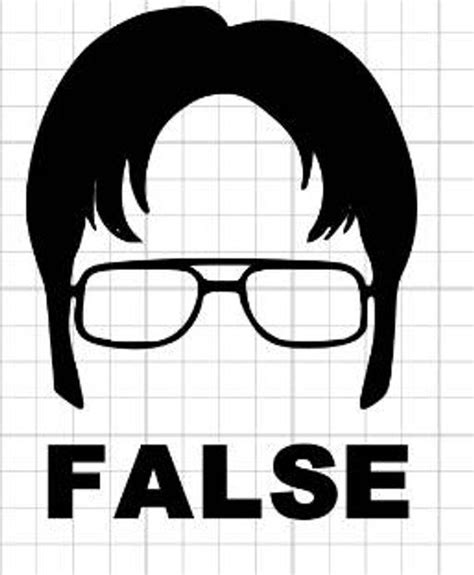 Dwight Schrute False Decal The Office Sticker The Office Stickers