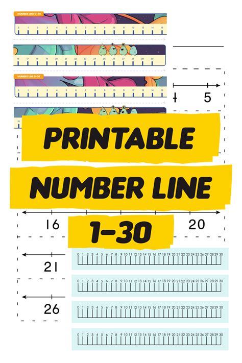 Number Line 1 30 10 Free Pdf Printables Printablee