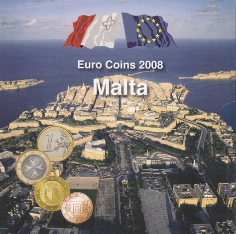 Pièce Malte Coffret Bu Malte 2008 8 Monnaies En Euro