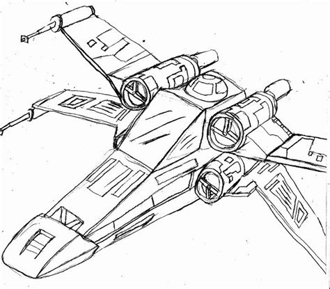 32 X-wing Coloring Page in 2020 | Drawing stars, Star wars tattoo