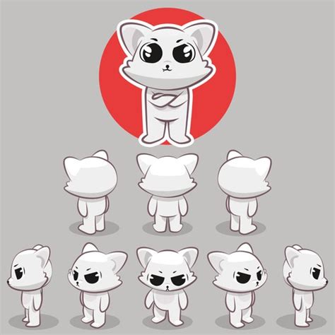 Designs 2d Cat Character Design For Game Character Or Mascot Contest