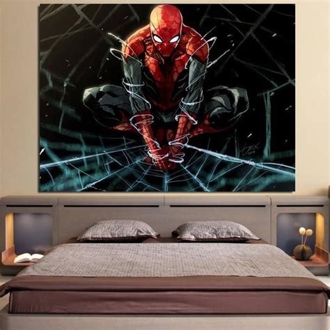 The Fierce Spider Man 3d Design 1pcs Wall Art Canvas Print Superhero