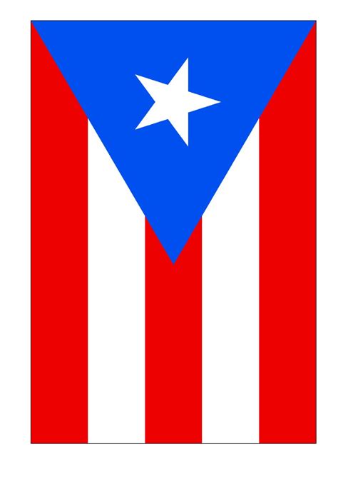 Puerto Rican Flag Printable