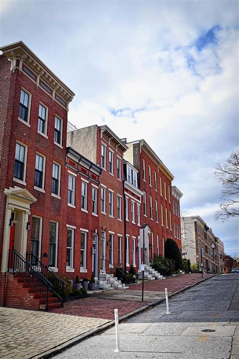 Baltimore Row Houses On A Hill Photograph By Doug Swanson Fine Art