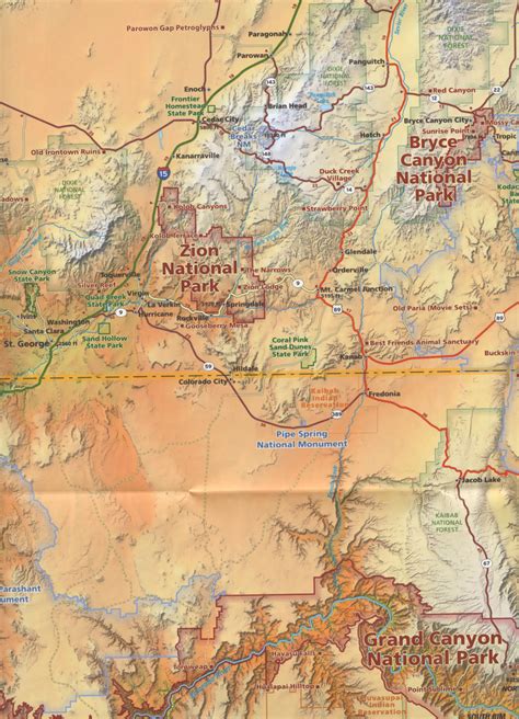 National Parks Map And Guide An Essential Map For Utah National Parks