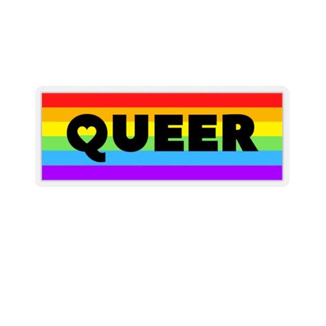 Queer Pride Sticker Gay Pride Sticker Rainbow Sticker Lgbt Etsy