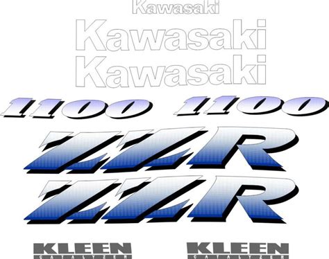 Kawasaki Zzr 1100 Logos Decals Stickers And Graphics Mxgone Best