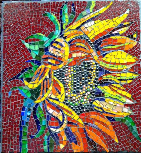 Mosaic Sunflower Mosaic Art Mosaic Flowers Mosaic
