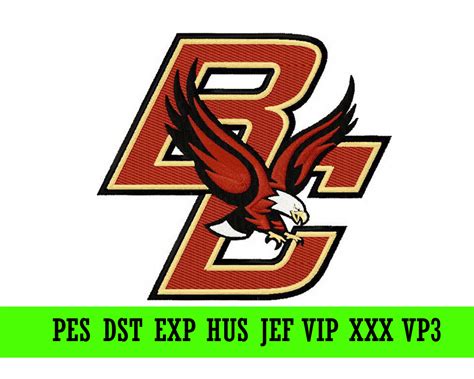 Boston College Eagles Logo Machine Embroidery Design Instant Download