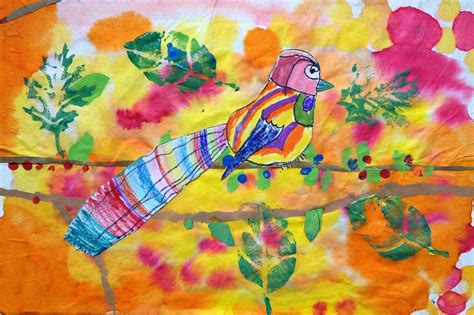 Spring Bird Collages Spring Birds Kids Art Projects Art Lessons For