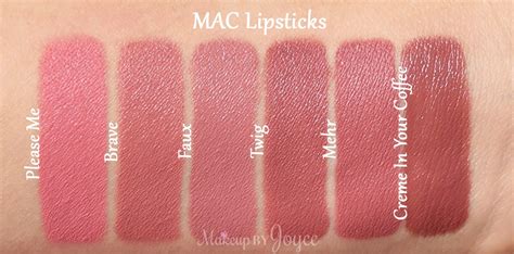 MakeupByJoyce Swatches Review MAC Matte Satin And Cremesheen Lipstick Collection