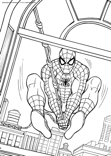 Children love to read comics. Spiderman Coloring Pages Printables | Superhero coloring ...