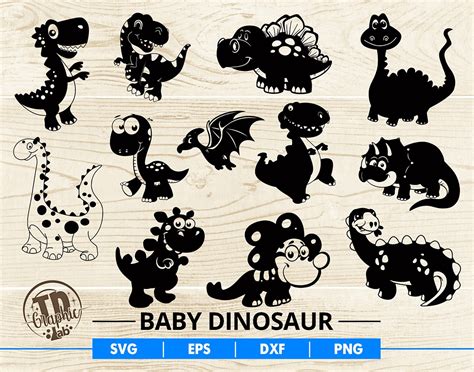 1033 Baby Dinosaur Svg Svg Bundles