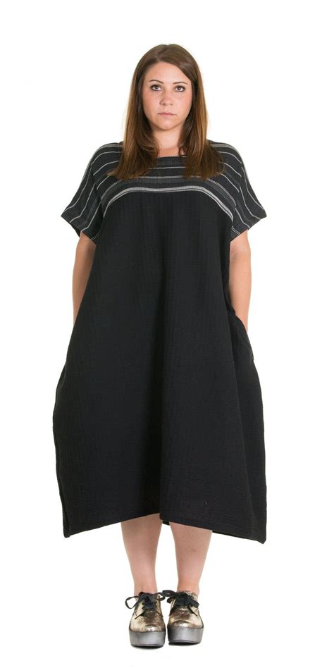 Black Woven Cotton Dress Dresses Cotton Dresses Stylish Tops
