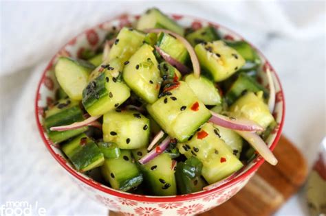 Asian Cucumber Salad Mom Foodie