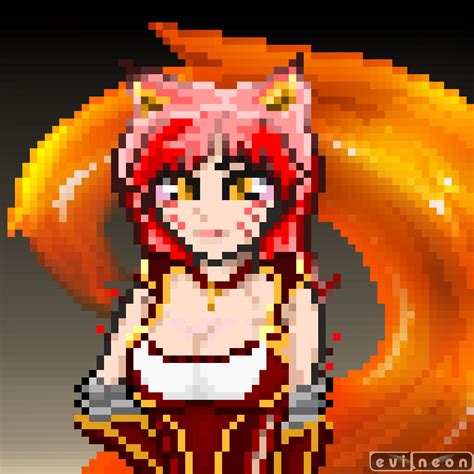 League Of Pixels Foxfire Ahri By Djevilneon On Newgrounds