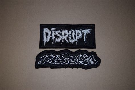 Dystopia Disrupt Band Patch Embroidered Crust Punk Sludge Etsy Band