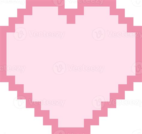 Cute Little 8bit Pixel Heart Decoration 23718424 Png