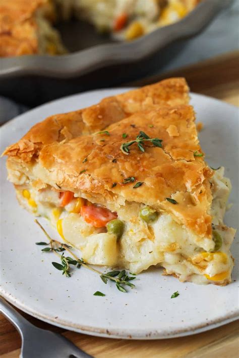 Homemade Chicken Pot Pie With Puff Pastry Spend With Pennies Easy