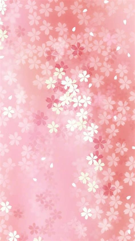 Pure Dreamy Pink Flower Pattern Background Iphone 5s Wallpaper Download
