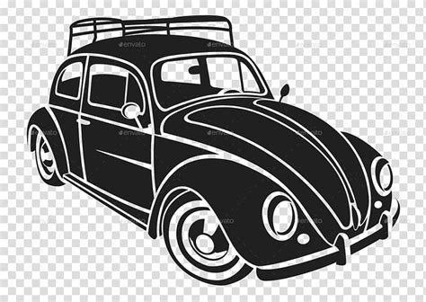 Black Volkswagen Beetle Coupe Illustration Volkswagen Beetle Car