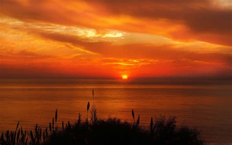 Beautiful Sea Sunset Mac Wallpaper Download Allmacwallpaper