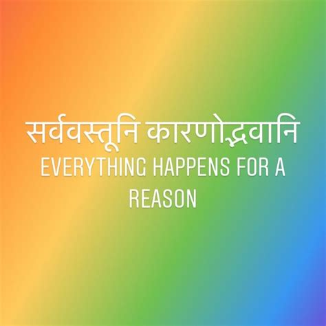 Sanskrit Shlokas Everything Happens For A Reason Sanskrit Quotes