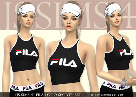 Sims 4 Ccs The Best Fila Sporty Set By Js Sims 4
